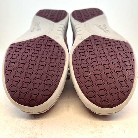 Dansko Pink Purple Plaid Madras Brandi Lace Up Sneakers, size 37 6.5 7 - Picture 10 of 11